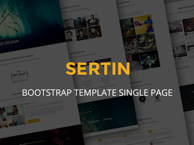 Sertin - Free Bootstrap Template Onepage + PSD